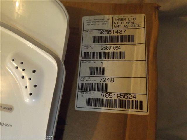 MAYTAG WASHER 25001084 Inner Lid W`seal (wht As Pk) NEW IN BOX MAYTAG WASHER 25001084 Inner Lid W`seal (wht As Pk) NEW IN BOX